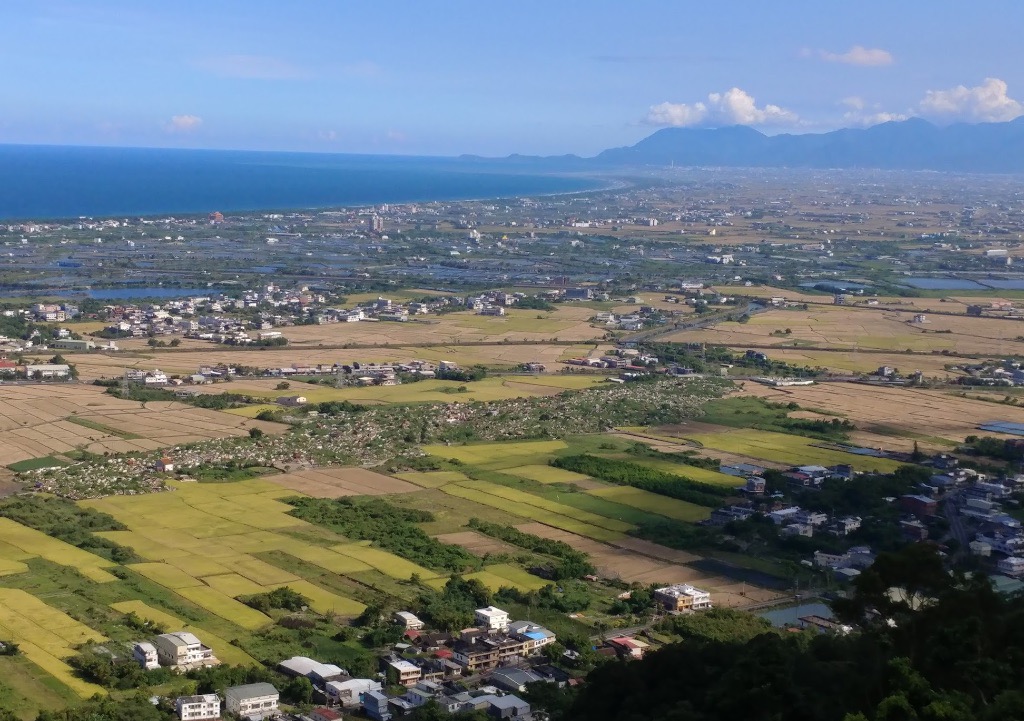 上圖為俯瞰蘭陽平原