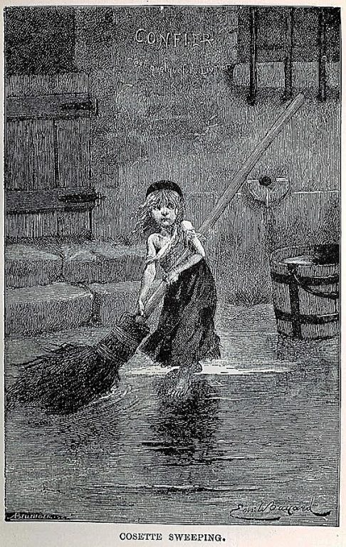 艾密爾·貝亞德為《悲慘世界》的原著繪製插圖。圖/翻攝自網路