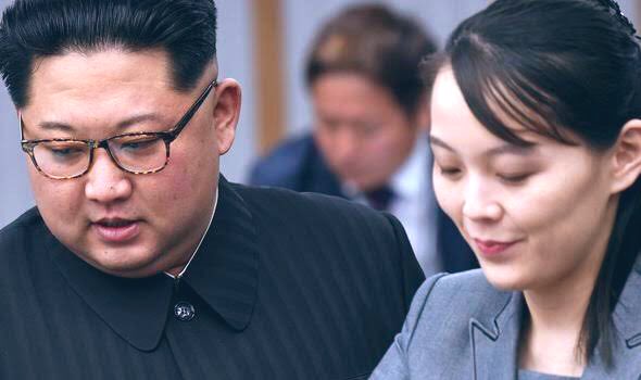 北韓領導人金正恩與胞妹、朝鮮勞動黨中央委員會副部長金與正（右）。 圖：翻攝Kim Yo-jong推特（資料照）