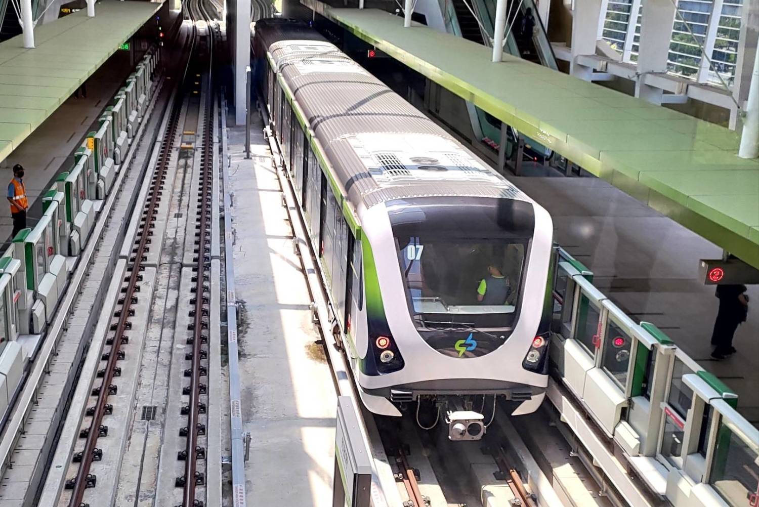 台中捷運綠線4月25日正式通車。 台中捷運公司/提供