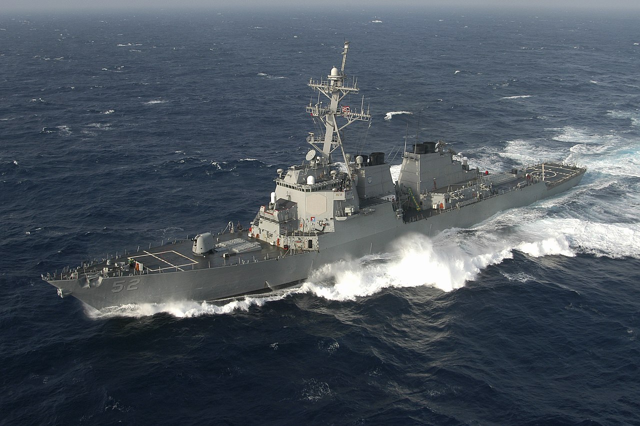 勃克級導向飛彈驅逐艦貝瑞號（USS Barry，DDG 52）。 圖：翻攝維基百科