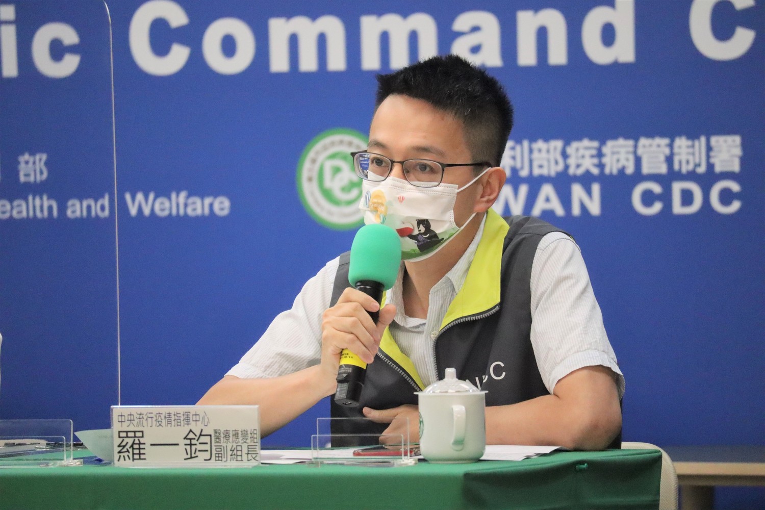 疫情指揮中心醫療應變組副組長羅一鈞。 圖：中央流行疫情指揮中心/提供