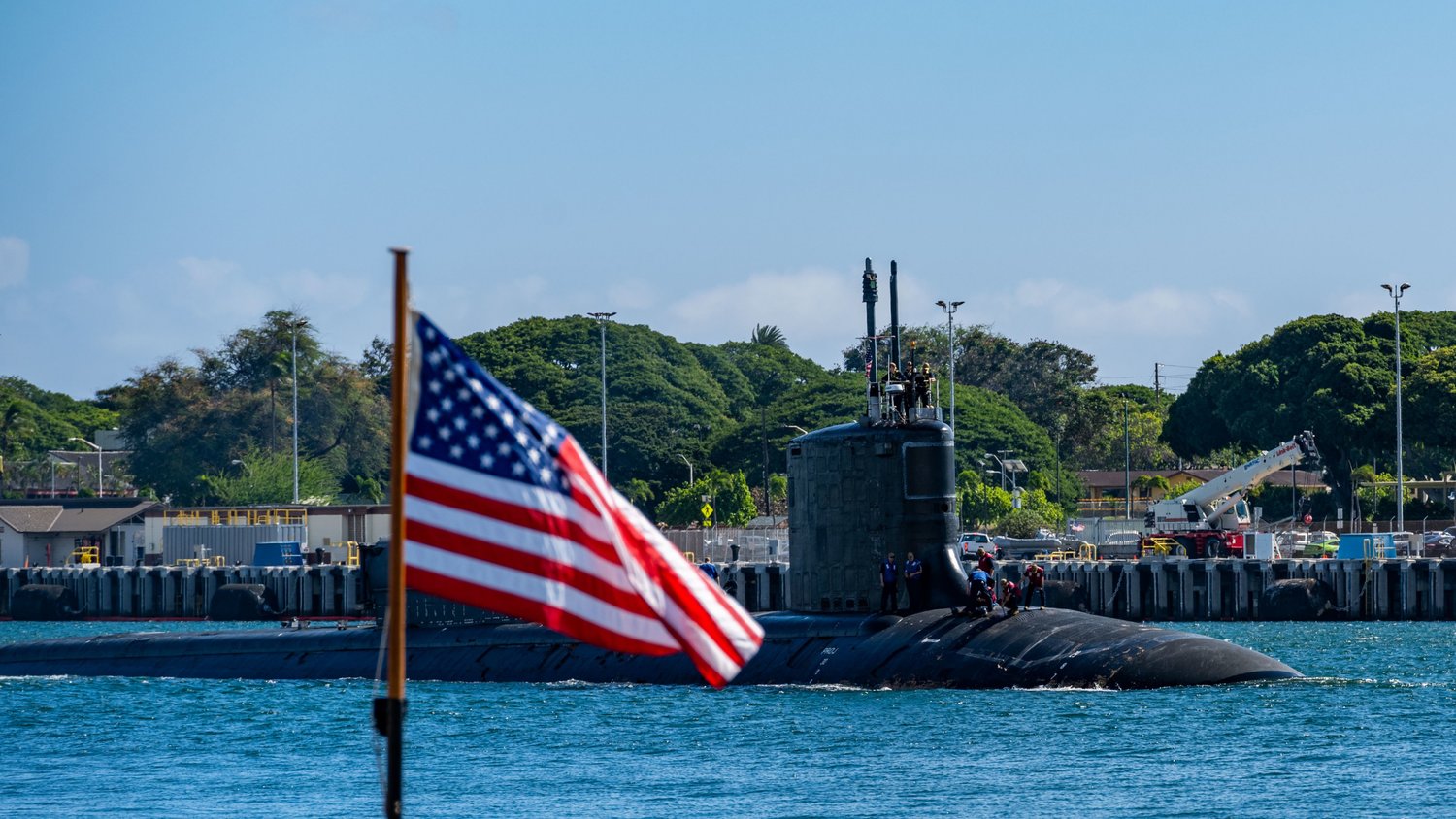 AUKUS討論盡快在澳洲部署核動力潛艦。圖為美軍「維吉尼亞級」核動力攻擊潛艦「北卡羅萊納號(SSN-777)」。 圖：翻攝 U.S. Pacific Fleet推特