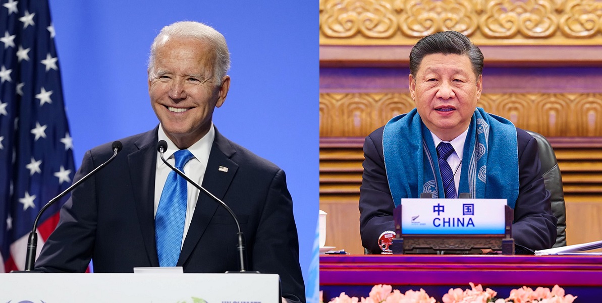 美國總統拜登與中國領導人習近平。 圖：翻攝自臉書、中國政府網